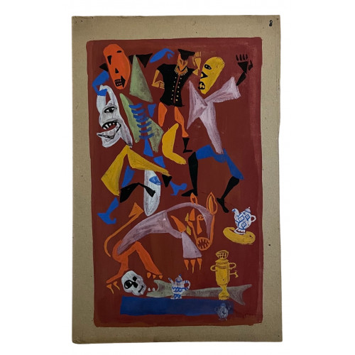 Картина Фигуры пляшут (3 работы), художник Смирнов Алексей Глебович (фон Раух) 