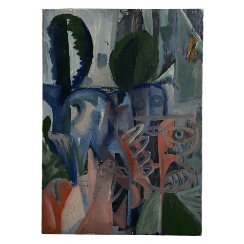 Картина Абстрактные формы фигур, художник Смирнов Алексей Глебович (фон Раух) 