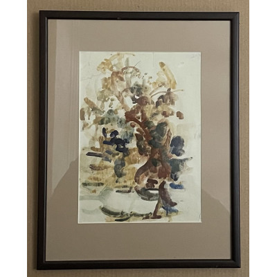 Вид на деревья 1950 год