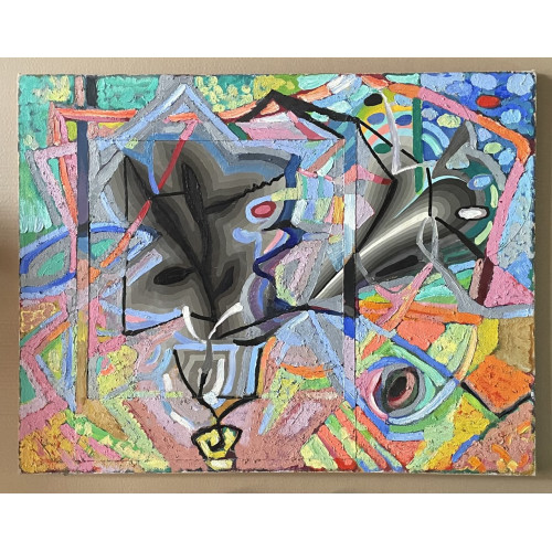 Картина Композиция Коллаж, художник Гогуадзе Альберт 