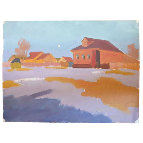 Картина Владимирская осень, художник Качанов Юрий Степанович