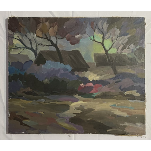 Картина Вечер. 1975 г, художник Шорц Владимир Антонович 