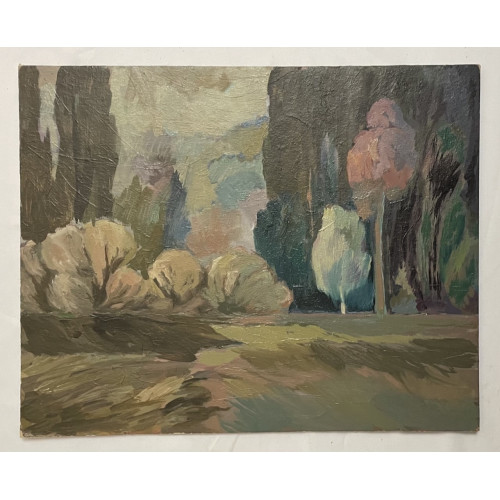 Картина Поляна 1965 г, художник Шорц Владимир Антонович 