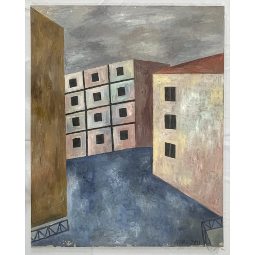 Картина Спальный район, художник Ишин Александр Владимирович