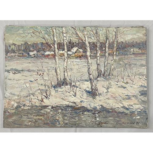 Картина Последняя весна XX века, художник Школин Анатолий Фомич