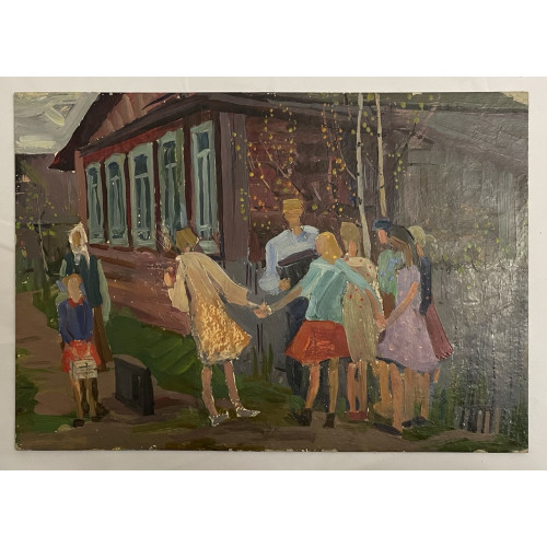 Картина Гармонист молодой, художник Тихомирова Ольга Вячеславовна