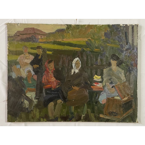 Картина Майское утро, художник Тихомиров Леонид Петрович