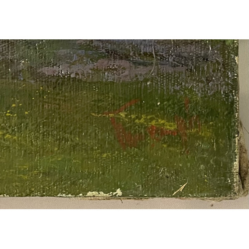 Картина Деревенский мотив, художник Тихомиров Леонид Петрович