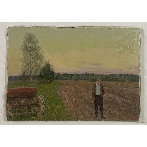 Картина Весенние раздумья, художник Тихомиров Леонид Петрович