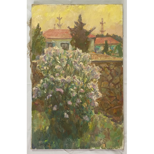 Картина Куст сирени, художник Аврутис Хаим Авраамович 