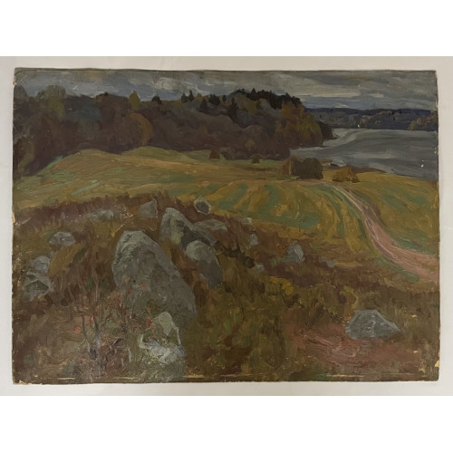 Картина Валдай. Валуны, художник Лещинский Александр Наумович