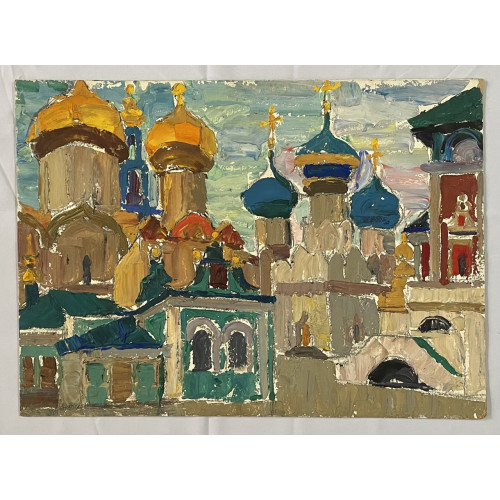 Картина Купола соборов, художник Виноградский Игорь Михайлович 