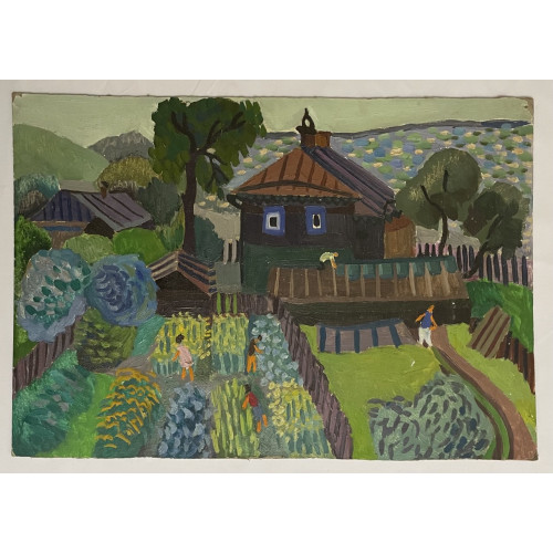 Картина Грядки все в порядке, художник Лотова Ирина Николаевна