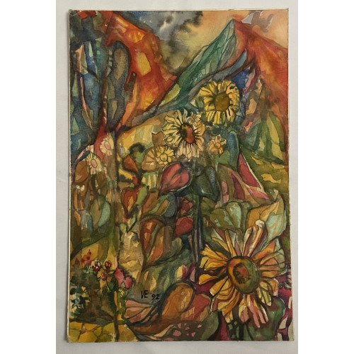 Картина Алматинские подсолнухи, художник Евсеев Игорь Юрьевич