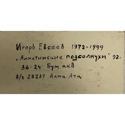 Алматинские подсолнухи