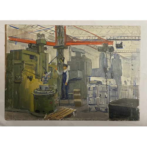 Картина Заводские будни, художник Дунчев Сергей Яковлевич