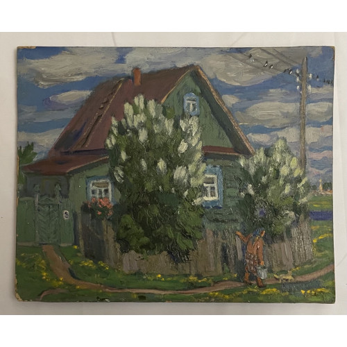 Картина Сирень цветет 1975 г, художник Кузнецов Юрий Михайлович 