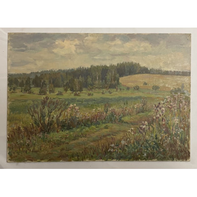 Поле весной 1946 год