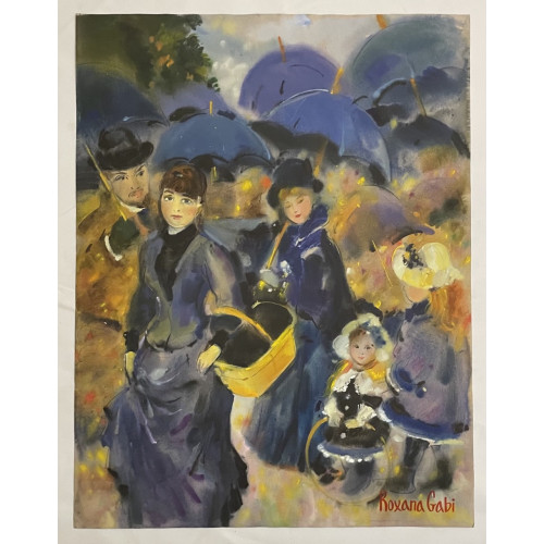 Картина Дождливый Париж, художник Габитова Роксана