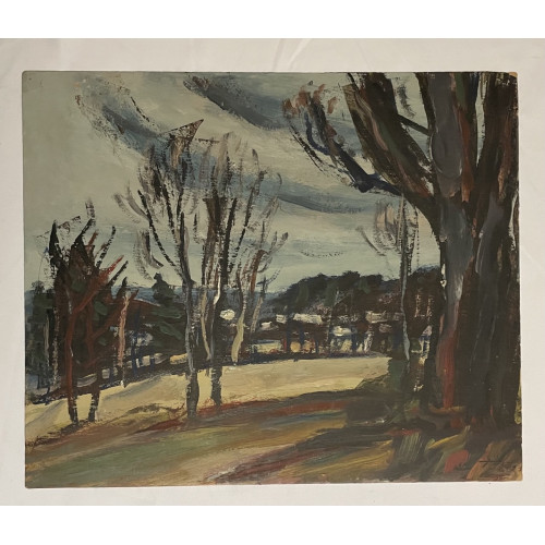 Картина Ветренно у нас, художник Усачев Анатолий Андреевич 