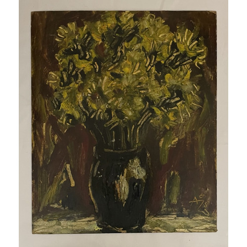 Картина Желтые полевые цветы, художник Усачев Анатолий Андреевич 