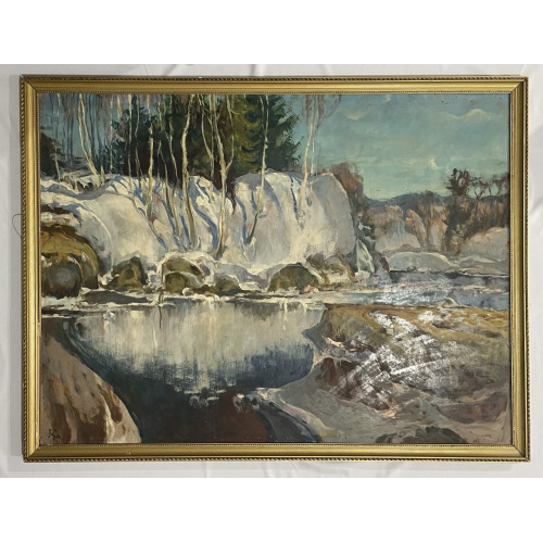 Картина Март в Подмосковье , художник Скок Владислав Антонович 