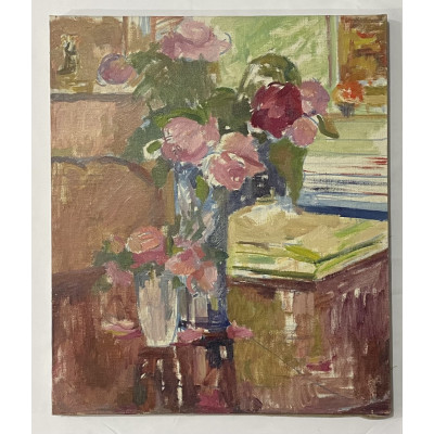 Розы на столе