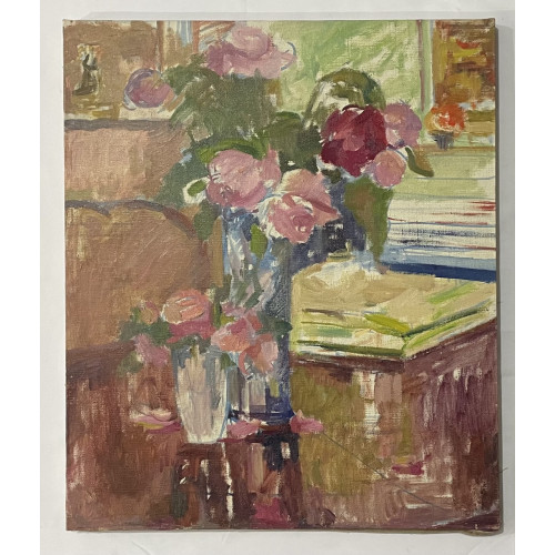 Картина Розы на столе, художник Белаковская Виктория Марковна