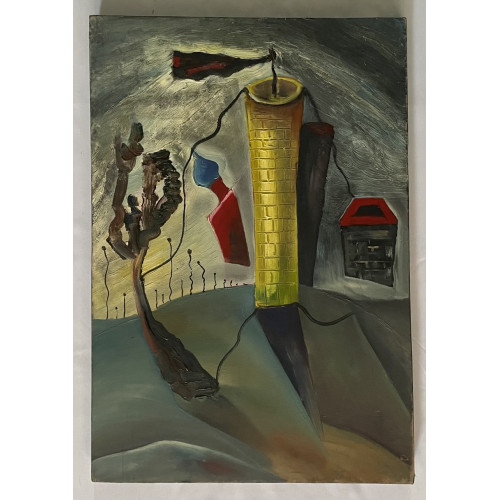 Картина Желтый дом, художник Павленин Михаил Павлович