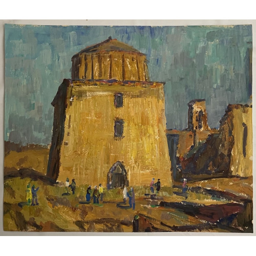 Картина Самарканд 1982 год, художник Воронцов Дмитрий Андреевич 