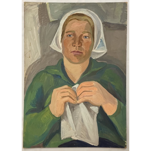 Картина Маша 1962 год, художник Жарёнова Элеонора Александровна