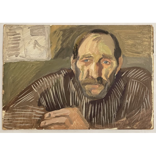 Картина Портрет мужчины 1962 год, художник Жарёнова Элеонора Александровна