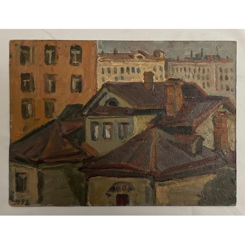 Картина По крышам города, художник Жарёнова Элеонора Александровна