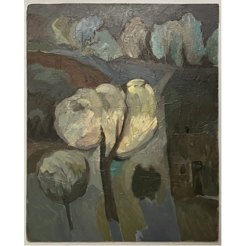 Картина Город 1961 год, художник Шорц Владимир Антонович 