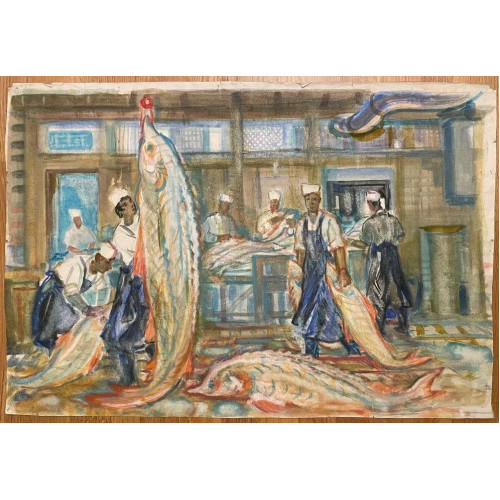 Картина Рыболовецкий комбинат, художник Миронова Марина Алексеевна