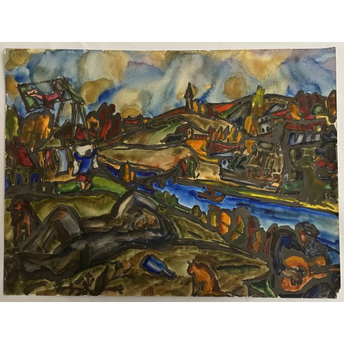 Картина Времена жизни. На берегу, художник Эдельман Галина Самсоновна