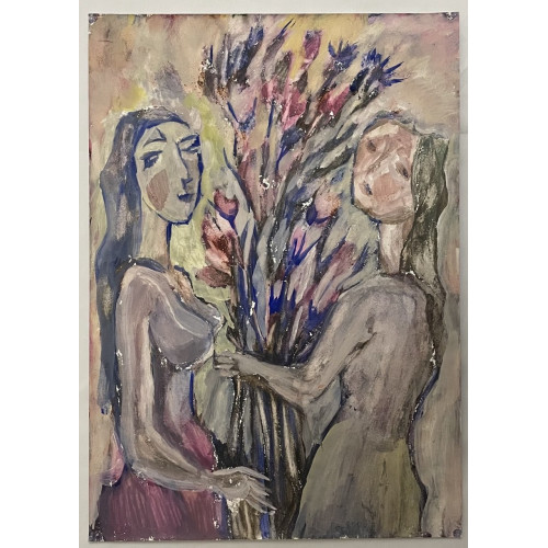 Картина Девушки февраля, художник Эдельман Галина Самсоновна