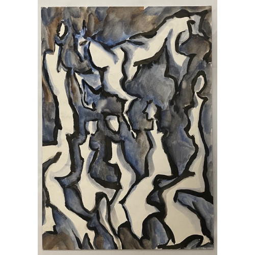 Картина Белые фигуры, художник Эдельман Галина Самсоновна