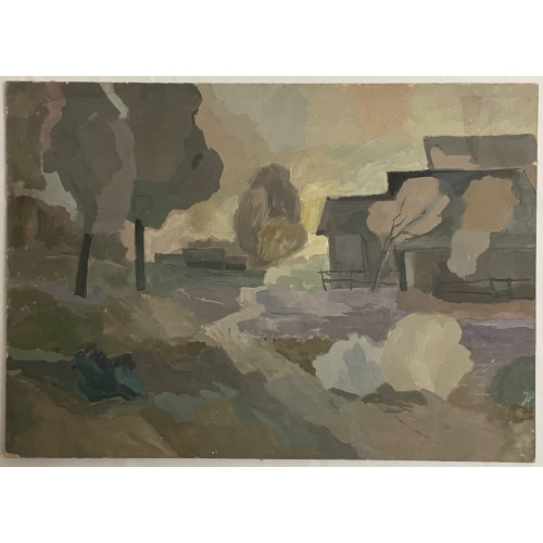 Картина Ситниково. Владимирская область, художник Шорц Владимир Антонович 