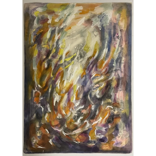 Картина Космическая туманность 1973 год, художник Комиссаренко Зенон Петрович