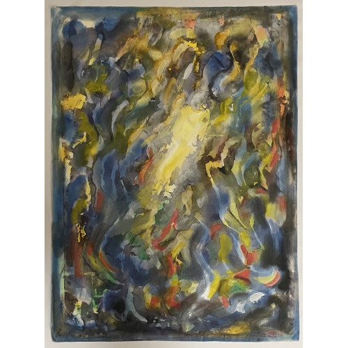 Картина Космическое сияние 1971 год, художник Комиссаренко Зенон Петрович