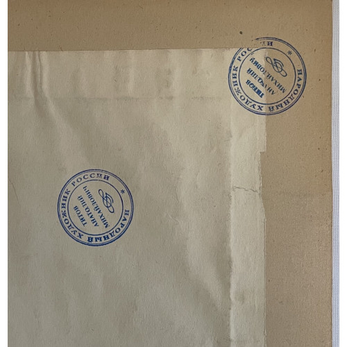 Картина По снежному покрову на повозке, художник Титов Анатолий Михайлович