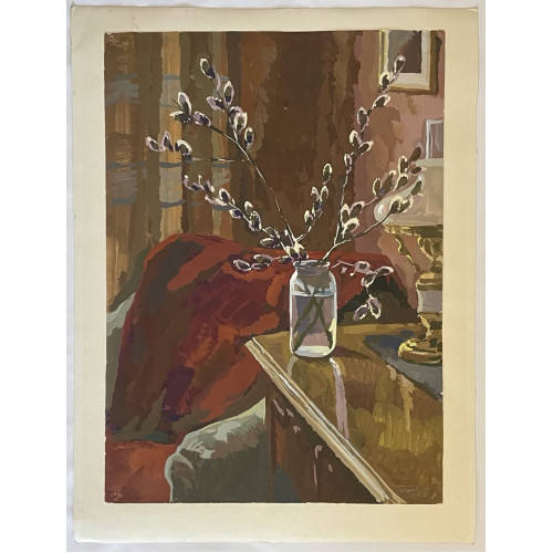 Картина Воскресенье. Спокойные часы дома, художник Титов Анатолий Михайлович