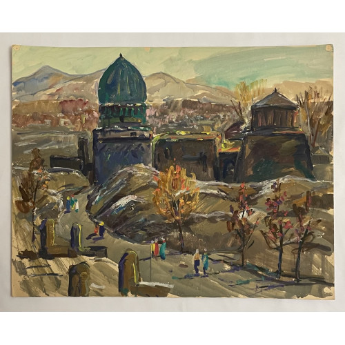 Картина Самарканд 1982 год, художник Воронцов Дмитрий Андреевич 