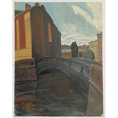 Картина Петербург. Треугольный дом, художник Папикян Карен Альбертович