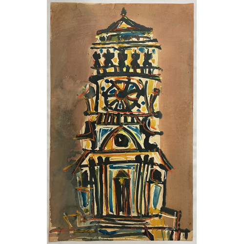 Картина Резная часовня , художник Алферов Сергей Александрович