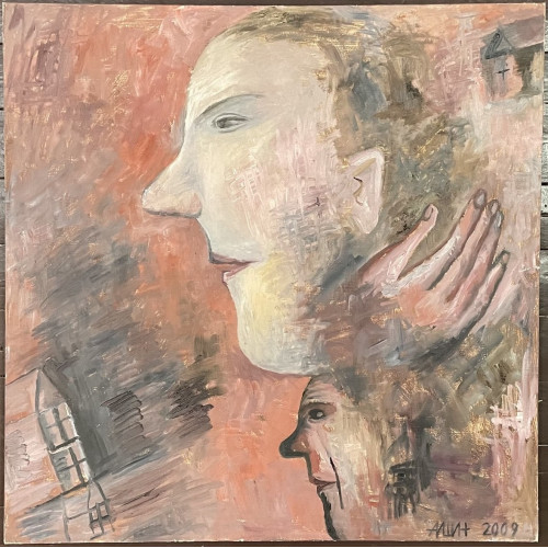 Картина В бане вдвоем 2009 год, художник Ишин Александр Владимирович