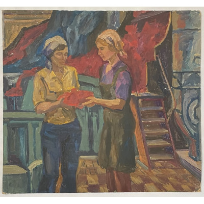 На ткацком заводе