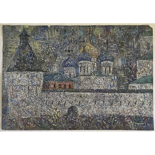 Картина Мужской монастырь в Москве, художник Афонин Владимир Васильевич 