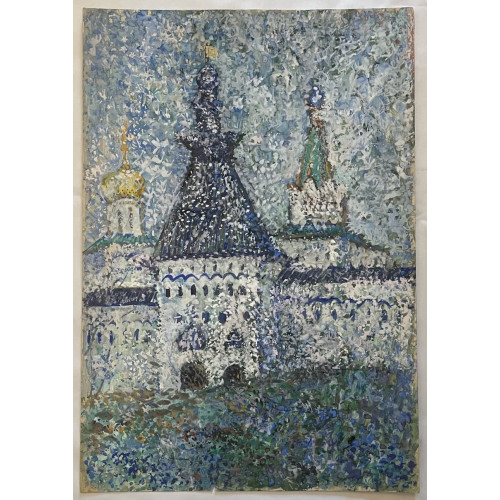 Картина Звенигород в зелени, художник Афонин Владимир Васильевич 